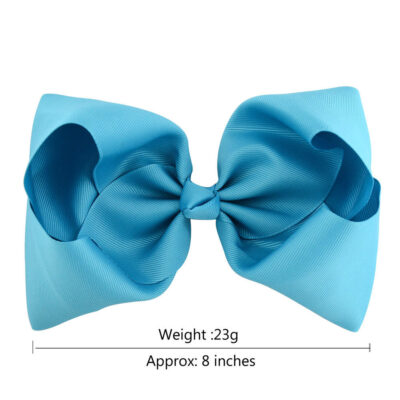 8 inch grosgrain ribbon hair bow