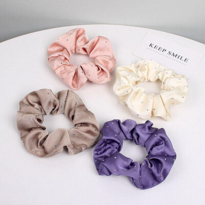 Bulk mulberry silk scrunchies