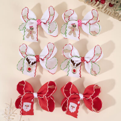 ribbon hair bow clips for girls