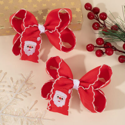 ribbon hair bow clips for girls
