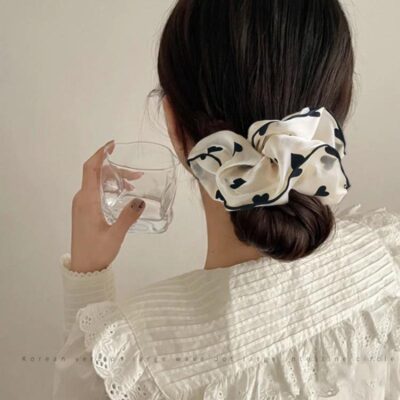 mesh hair scrunchies Korea style