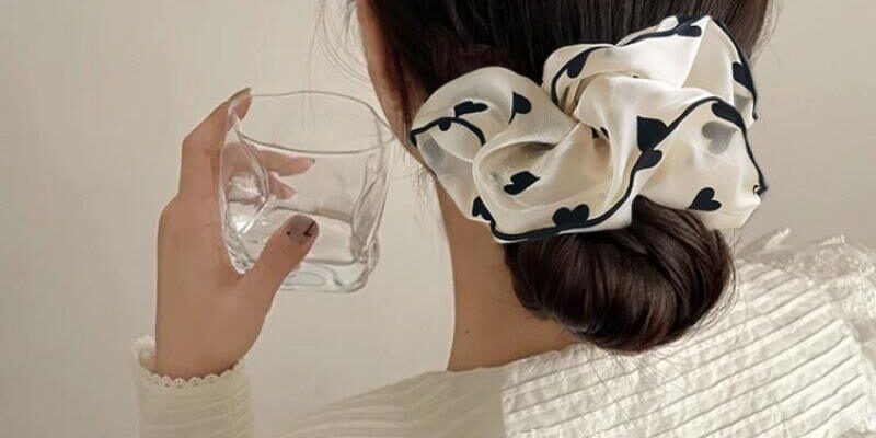 Custom Colorful Mesh Hair Scrunchies Elegant Korea Style 2025 (3) mesh hair scrunchies Korea style