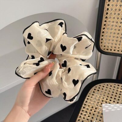 mesh hair scrunchies Korea style