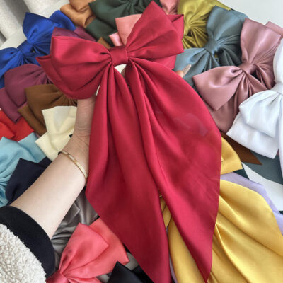 Large satin custom bow hair