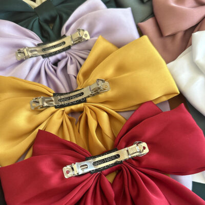 Large satin custom bow hair