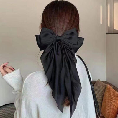 Large satin custom bow hair