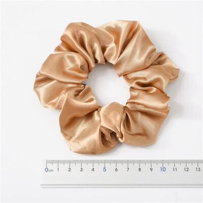 Custom silk scrunchies set with satin