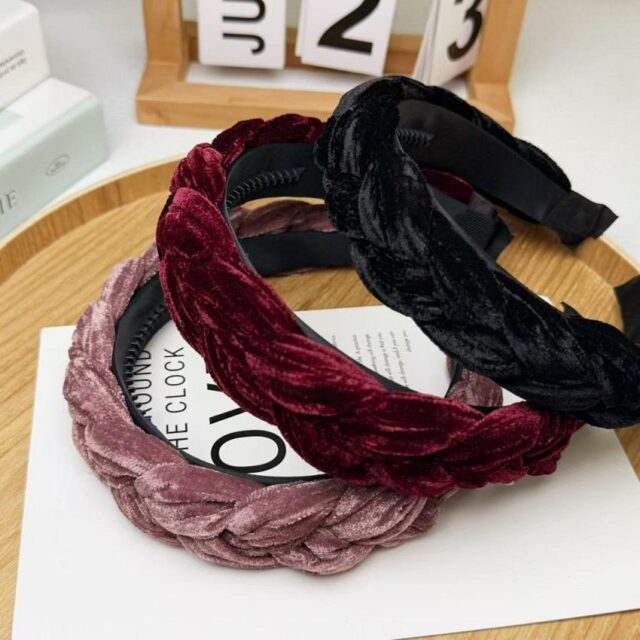 Custom Weaving Bow Headbands Women Casual Style Hair Bands (5) Custom weaving bow headbands