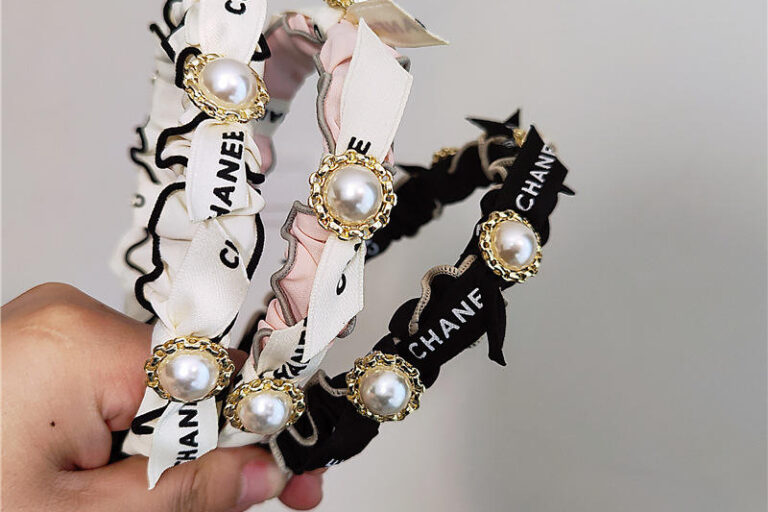 pleated ribbon headbands for women