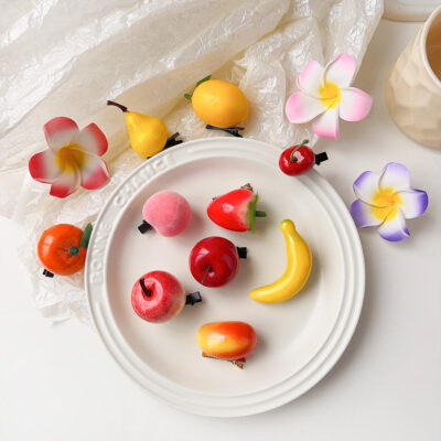 a foam flower hair pins for girls