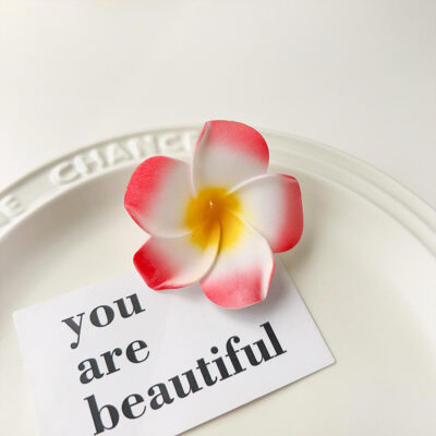 a foam flower hair pins for girls