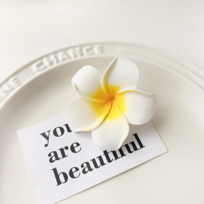 a foam flower hair pins for girls
