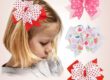Pretty ribbon bow hairpins