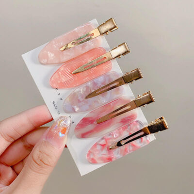 creaseless acetate hair clips