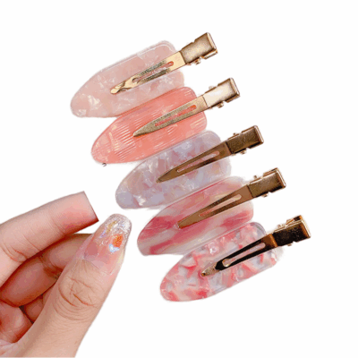 creaseless acetate hair clips