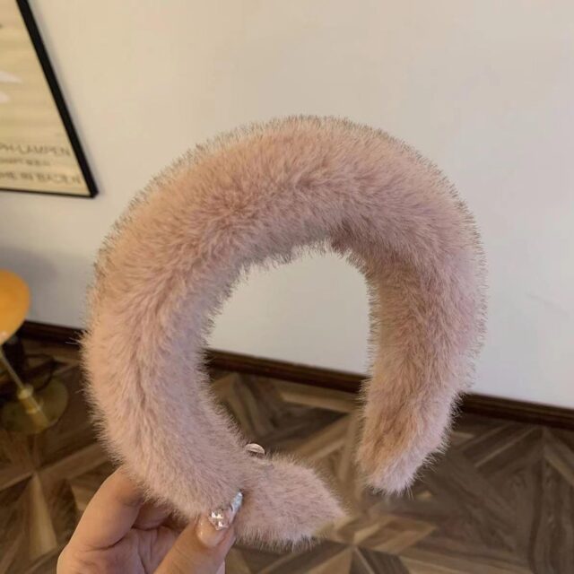 Luxury Mink Fur Headband Women Fall Winter Fashion Supplier (4) headband women fall winter fashion