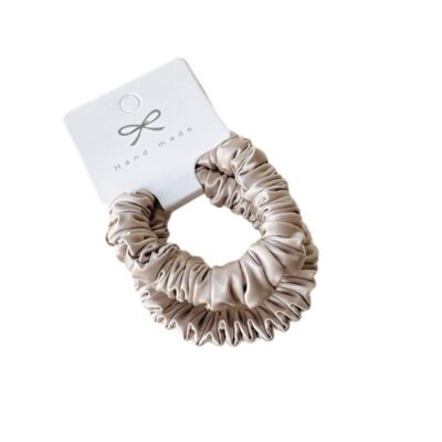silk charmeuse scrunchies hair ties