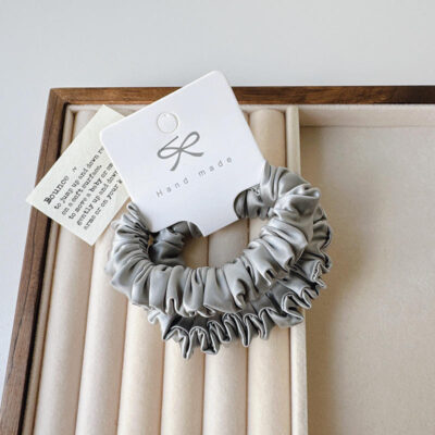 silk charmeuse scrunchies hair ties