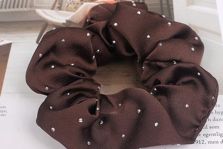 scrunchies solid color elastic hair ties