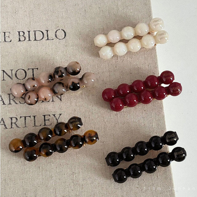 hairpins red tortoiseshell clips