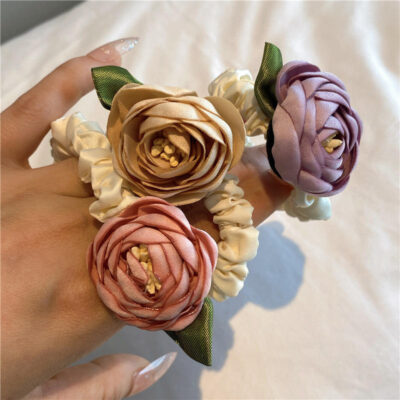 Vintage flower scrunchies wholesale