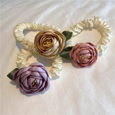 Vintage flower scrunchies wholesale