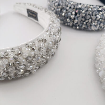 crystal beaded wedding headbands