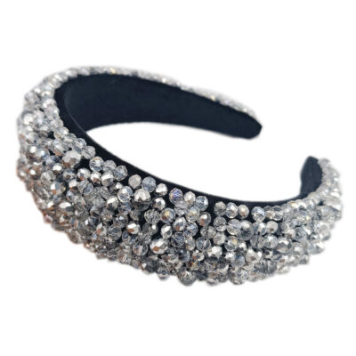 crystal beaded wedding headbands