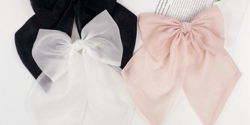 Wholesale Princess Organza Hair Bows Hairpins Barrettes for Women (1) hair bows barrettes women girls