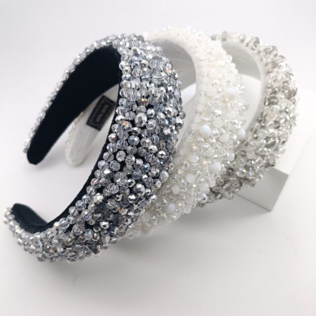 主图_001 crystal beaded wedding headbands